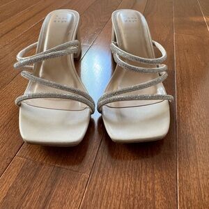 a new day Cream Strappy Heels